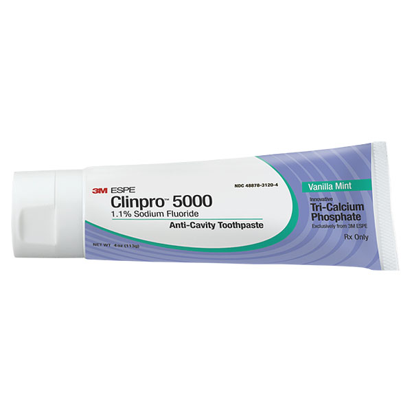 3M ESPE Clinpro 5000 Anti-Cavity Toothpaste - 1.1% Fluoride - Vanilla Mint - 4oz